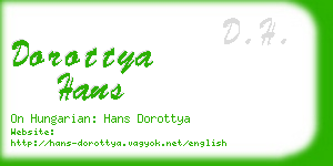 dorottya hans business card